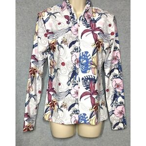 Hobby Horse Limited Edition Western Show Shirt Women M Lilies Rodeo Cowgirl